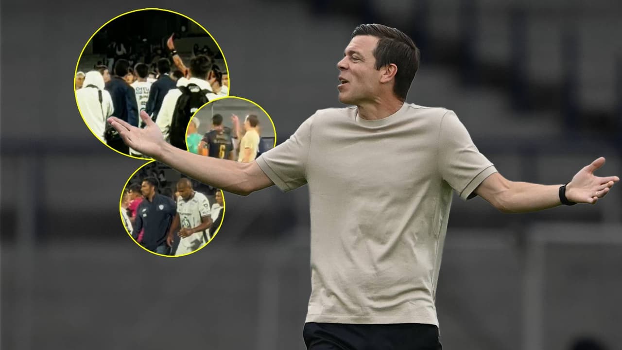 Esteban Solari se pelea con Salomón Rondón tras el Pumas vs. Pachuca