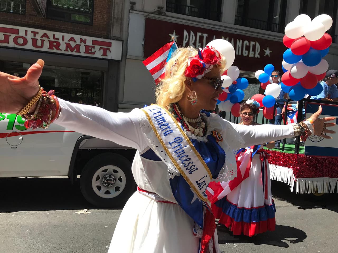 La primera princesa del desfile.