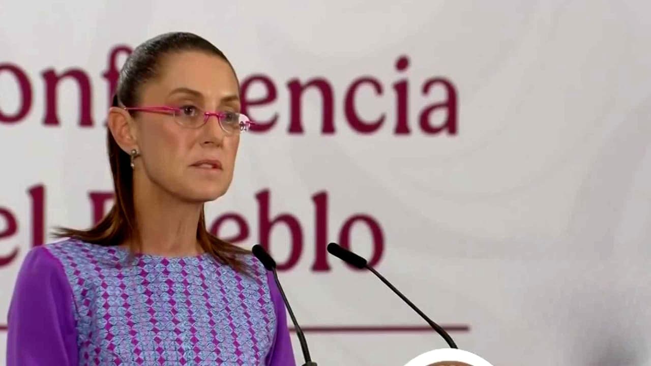 Presidenta Claudia Sheinbaum acusa de "objetivo político" la acusación de EEUU sobre Rocha Moya