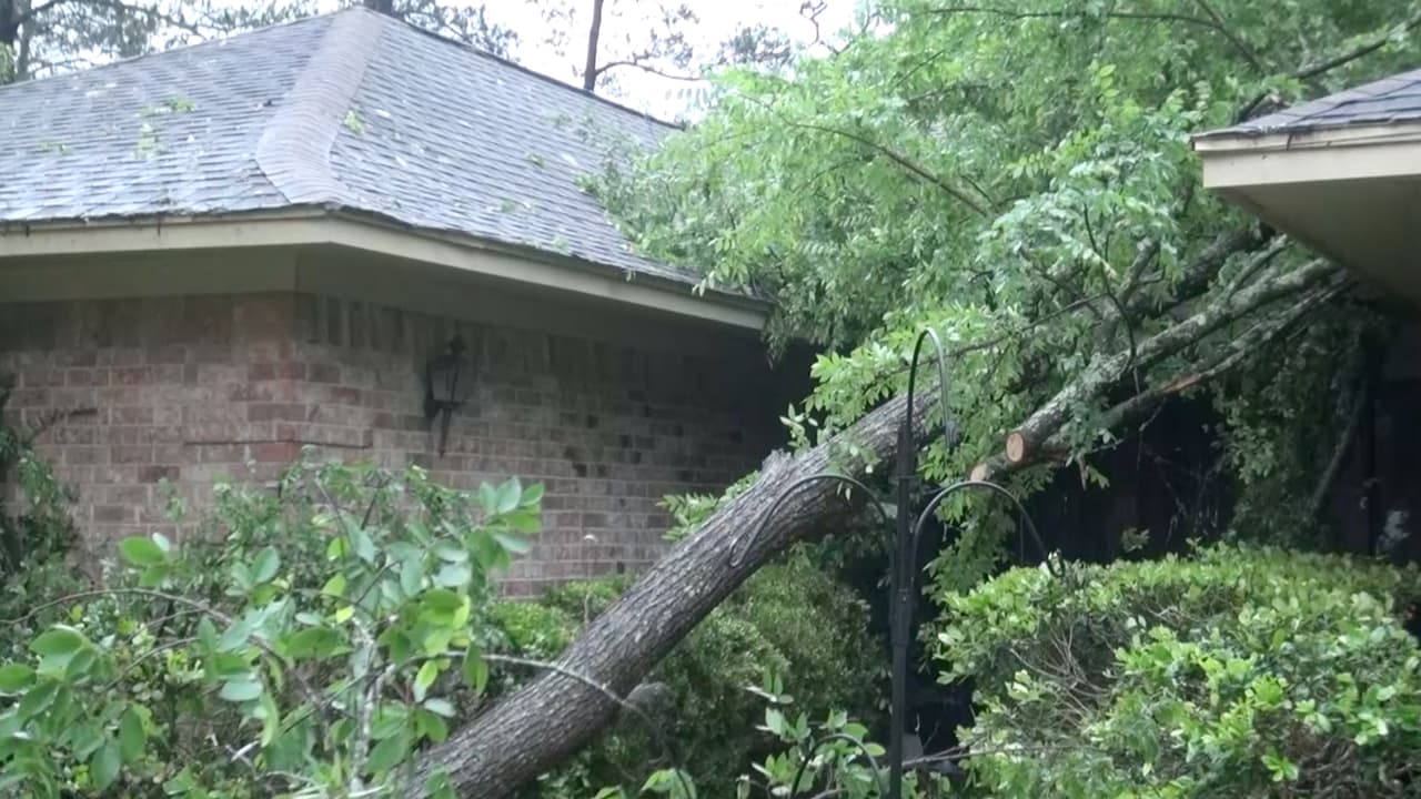 La tormenta dejo lluvias y fuertes vientos.