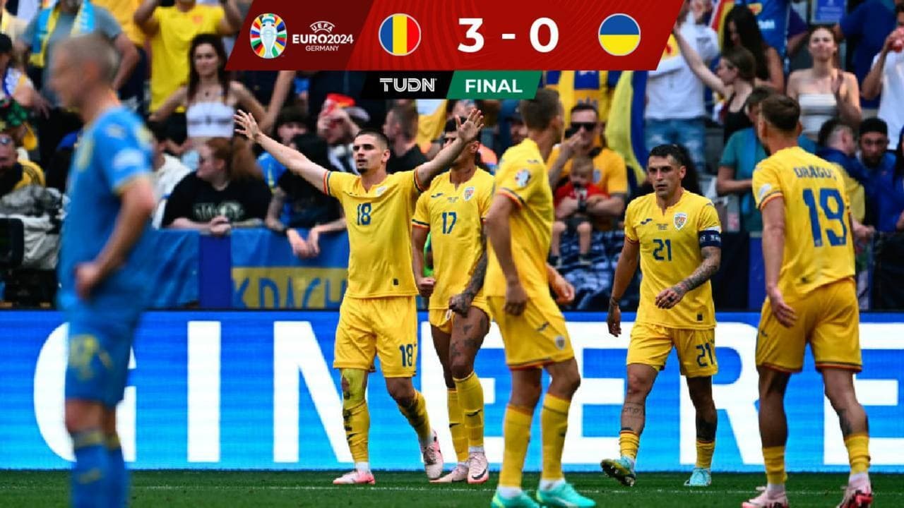 En un mal día de Lunin, Rumania golea a Ucrania en la Eurocopa