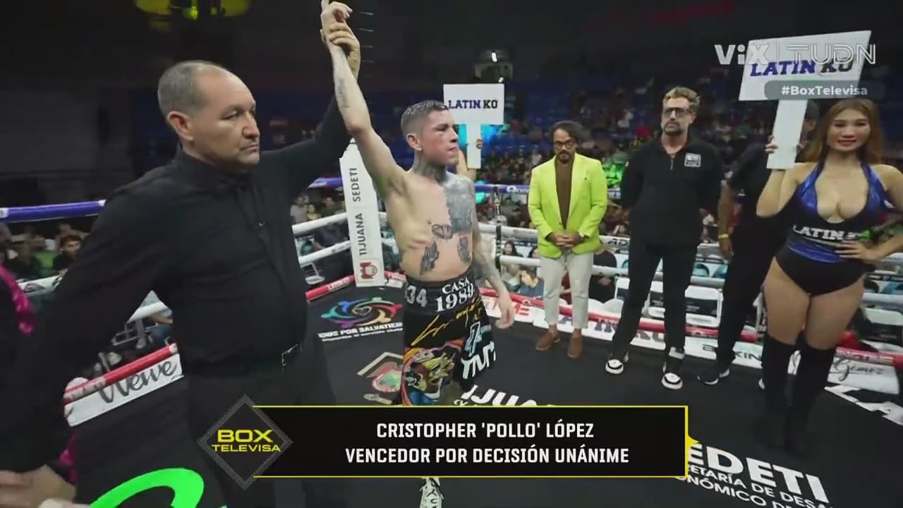 Resumen | Christopher López, con el brazo en alto en el regreso de Box Televisa