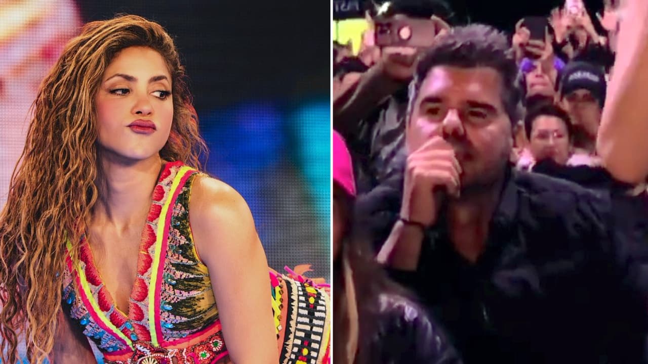 ¿Antonio de la Rúa en concierto de Shakira escuchando ‘su canción’? Así habrían captado al ex