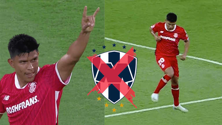 ¿No que no? Toluca gana a Rayados y Jesús Gallardo festeja efusivo su gol