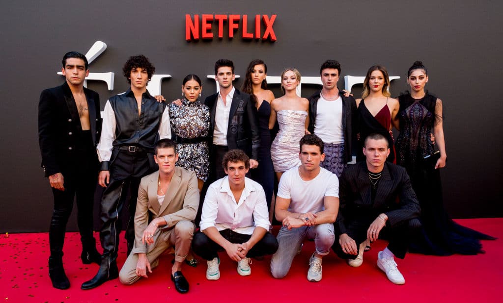 Elenco segunda temporada de 'Élite'.