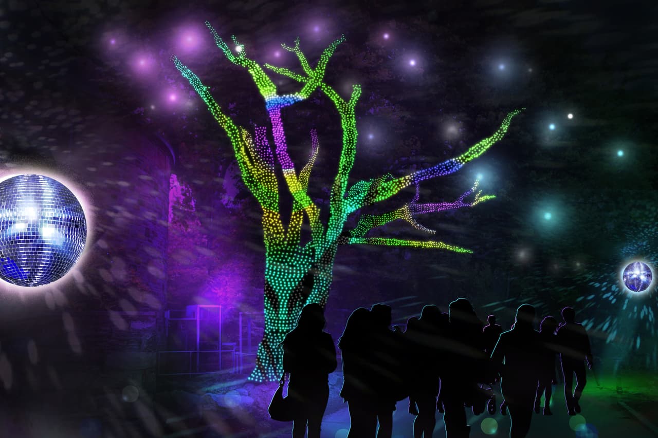 Las cuatro temporadas organizan su propia fiesta. Primavera, verano, invierno y otoño tienen un punto de vista que cobra vida a través de luces, música y efectos especiales.