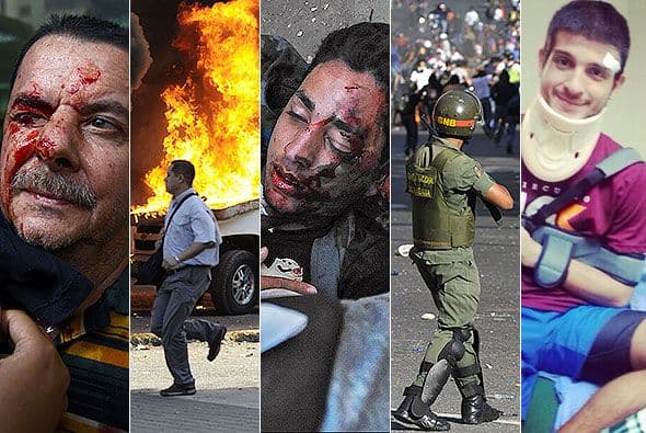 ADVERTENCIA. Algunas imágenes son fuertes. Muchas de estas fotos fueron publicadas en Twitter y agencias de noticias. El gobierno de Nicolás Maduro las censuró.