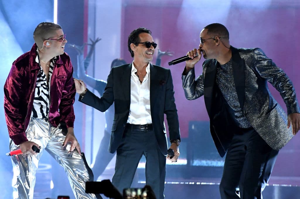 Esta era la primera vez que los tres artistas cantaban en vivo su éxito, que en Youtube ya cuenta con más de 69 millones de vistas.