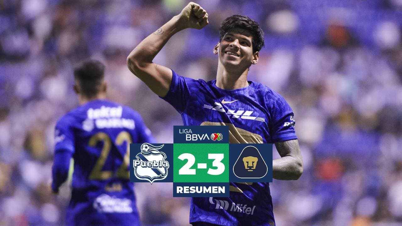 Resumen | Pumas se salva del oso y remonta de último minuto a Puebla con emocionante gol de Juninho