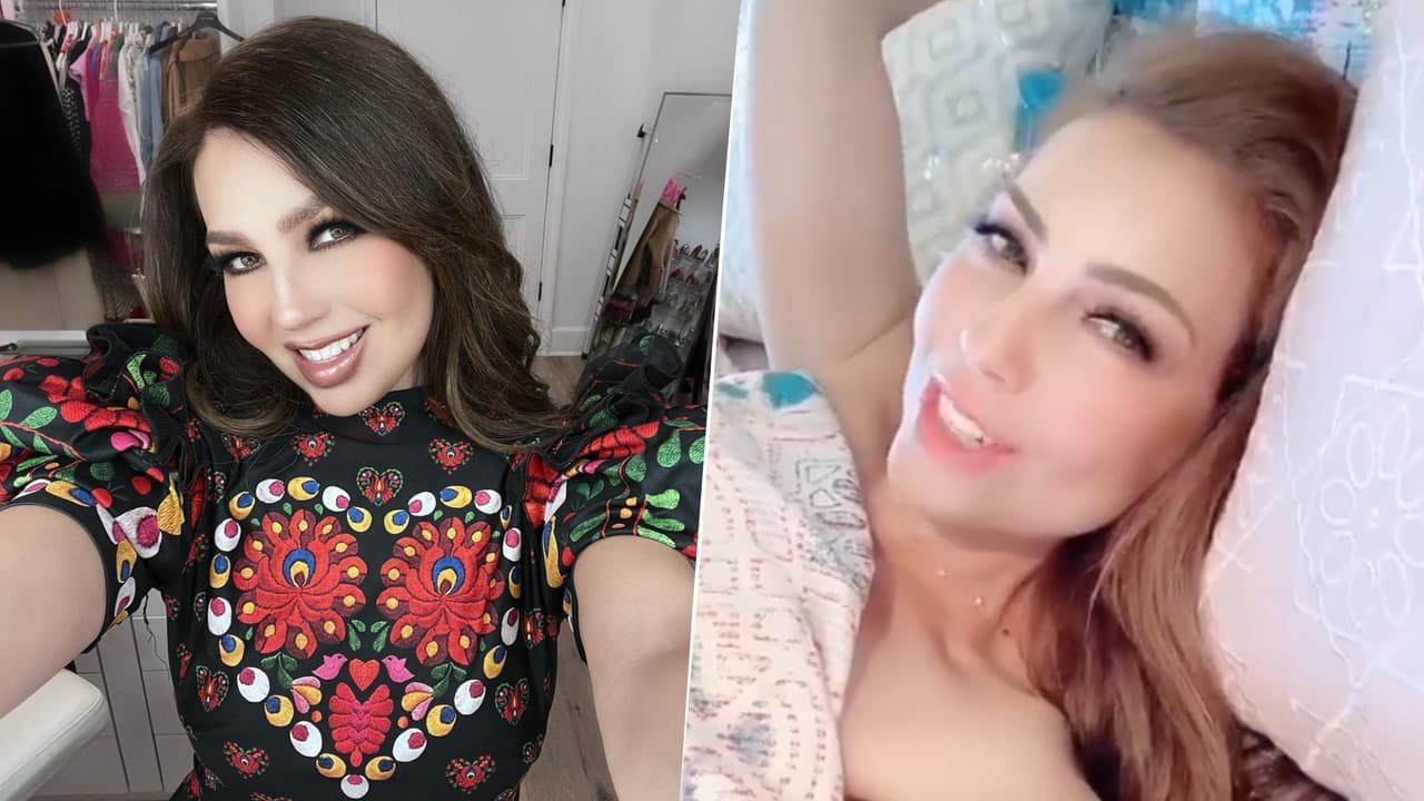 Thalía presumió con quiénes se despierta cada mañana y el video es adorable
