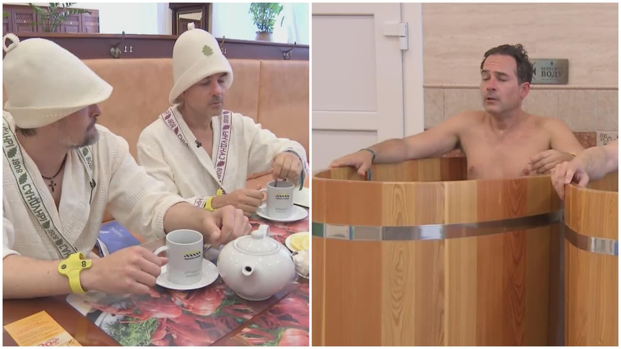 Carlos Calderón vivió su experiencia más extrema en los baños rusos (a muy baja temperatura)