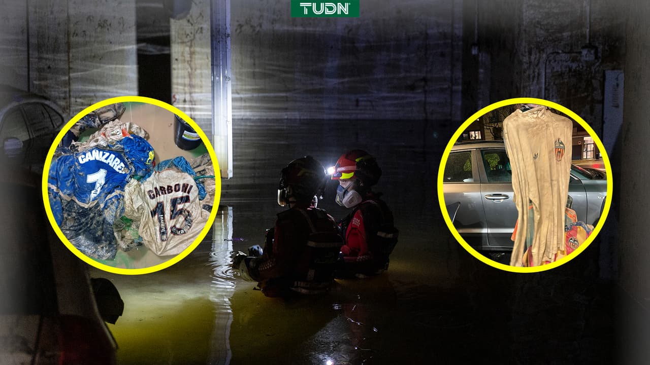 Seguidor del Valencia arriesga su vida por salvar colección de playeras tras DANA