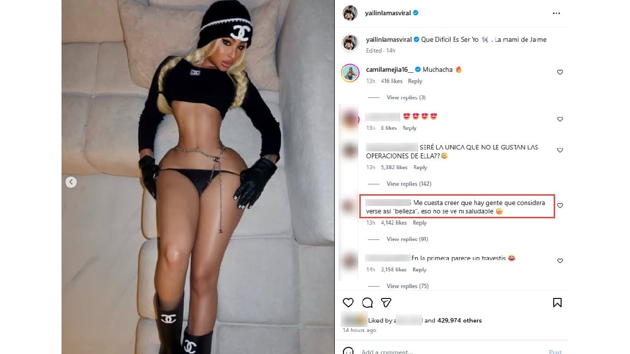 Yailin La Más Viral sorprende con su figura.