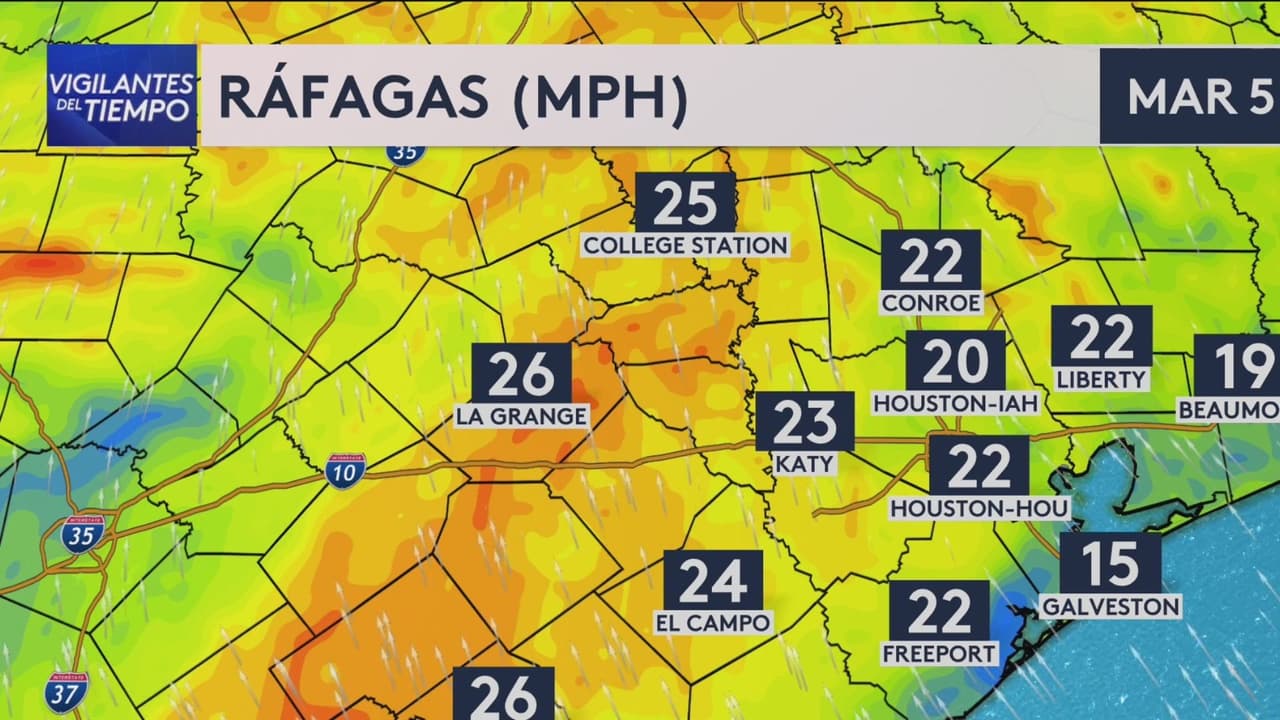 Pronóstico del tiempo hoy en Houston: se esperan ráfagas de viento; El termómetro alcanzará 77 °F