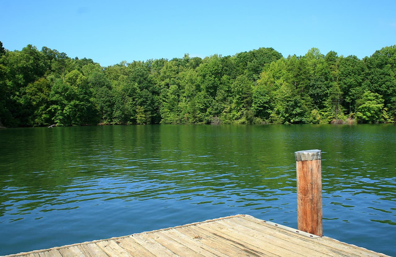 Cerca hay una playa de 375 pies de largo para nadar y un complejo de baños, así como una rampa para botes y oportunidades para pescar en diversos lugares a lo largo de los senderos del parque.