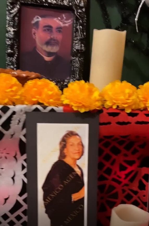 "Bueno, pues aquí están las personas que más amo en la vida, mi papi, mi abuelita, mi hijita, mi hermana, 
<a href="https://www.univision.com/famosos/sylvia-pasquel-explica-por-que-le-oculto-a-su-hija-la-muerte-de-su-padre-durante-tres-dias-fotos">Micky, el papá de mi hija</a>, falta mi perrito Alfie", dice en el video que publicó en la red social.
<br>