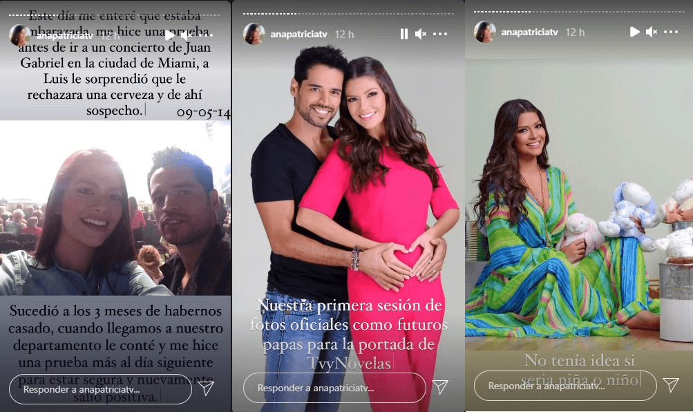 Recordó que se enteró de que se iba a convertir en madre el mismo día que fue a ver a Juan Gabriel en concierto, en Miami: "A Luis le sorprendió que le rechazara una cerveza y ahí sospechó", apuntó.