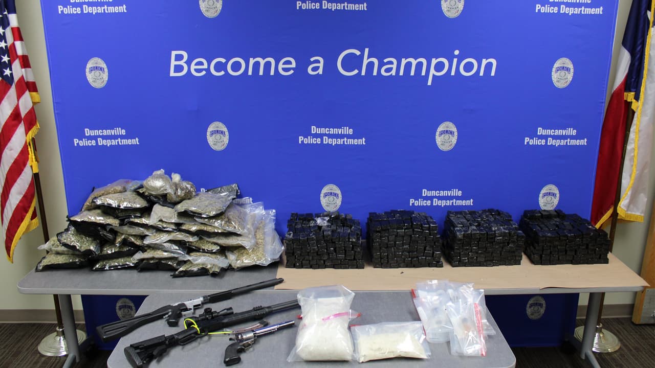 Golpe al narco en Duncanville: decomisan 10 millones de dólares en metanfetaminas