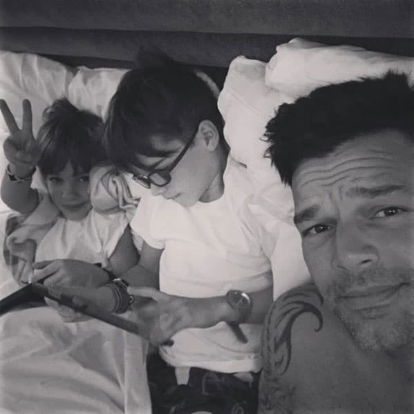 Los adorables hijos de
<b> Ricky Martin</b>, Matteo y Valentino, son trilingües.
