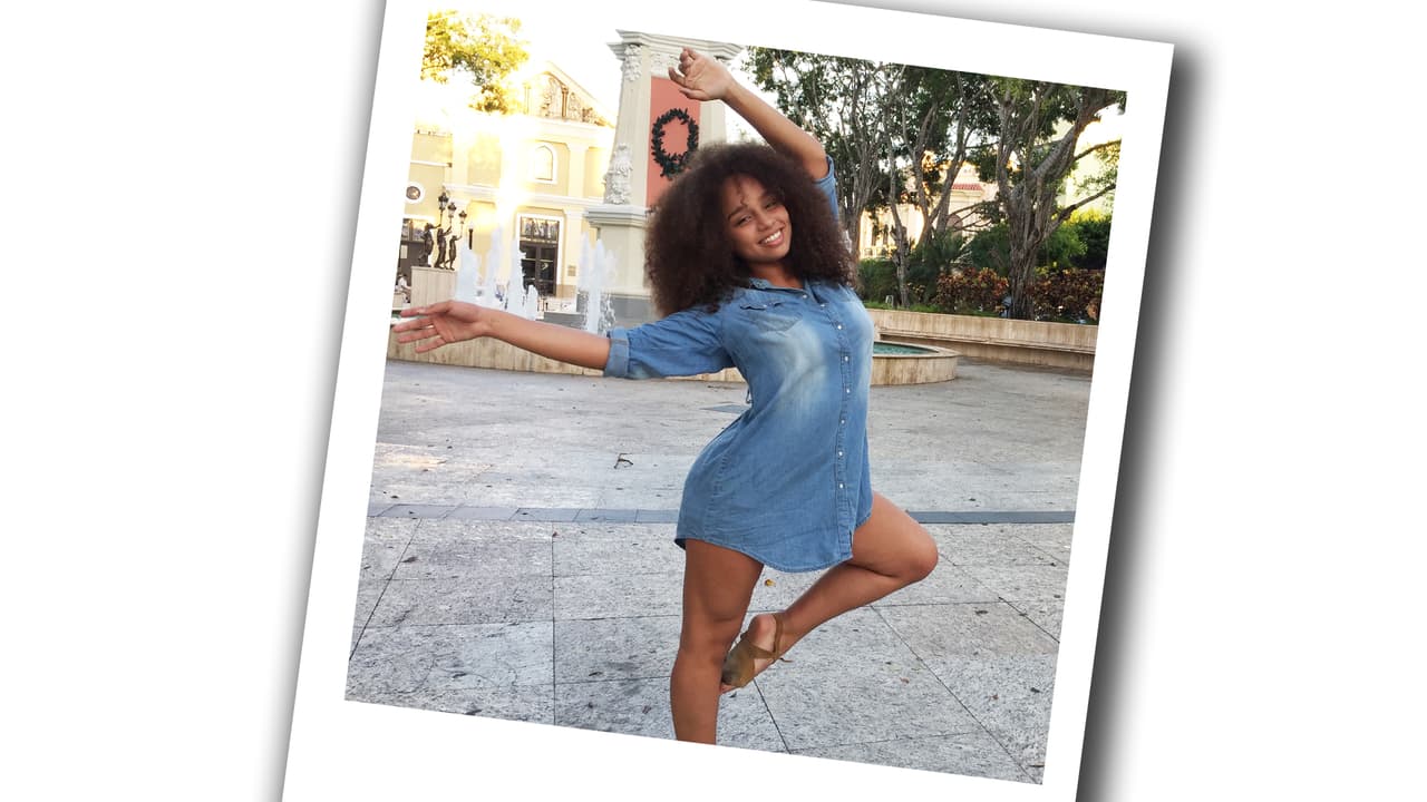 Y es que esta chica es toda una bailarina.