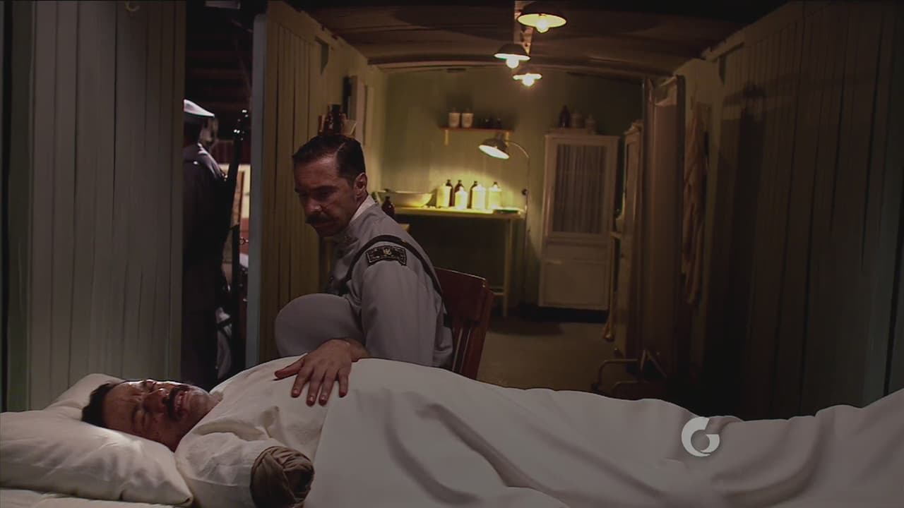 Obregón ha perdido el brazo derecho en la batalla, sin embargo es informado por el General Murguía que ha ganado contra Villa.