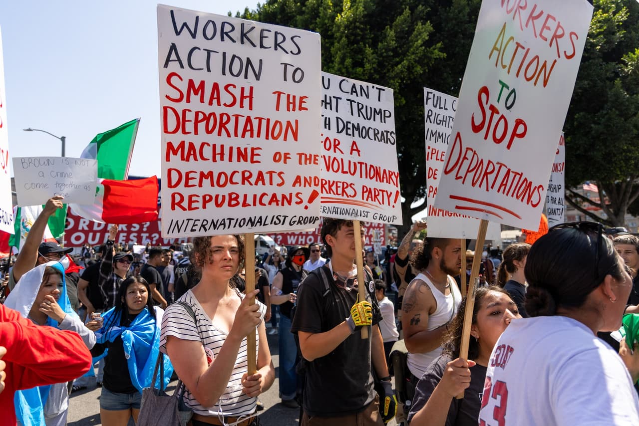 Tropas de la Guardia Nacional acompañaron a agentes federales de inmigración, pese a la orden judicial que limitaba su presencia a resguardar edificios federales en el centro angelino.