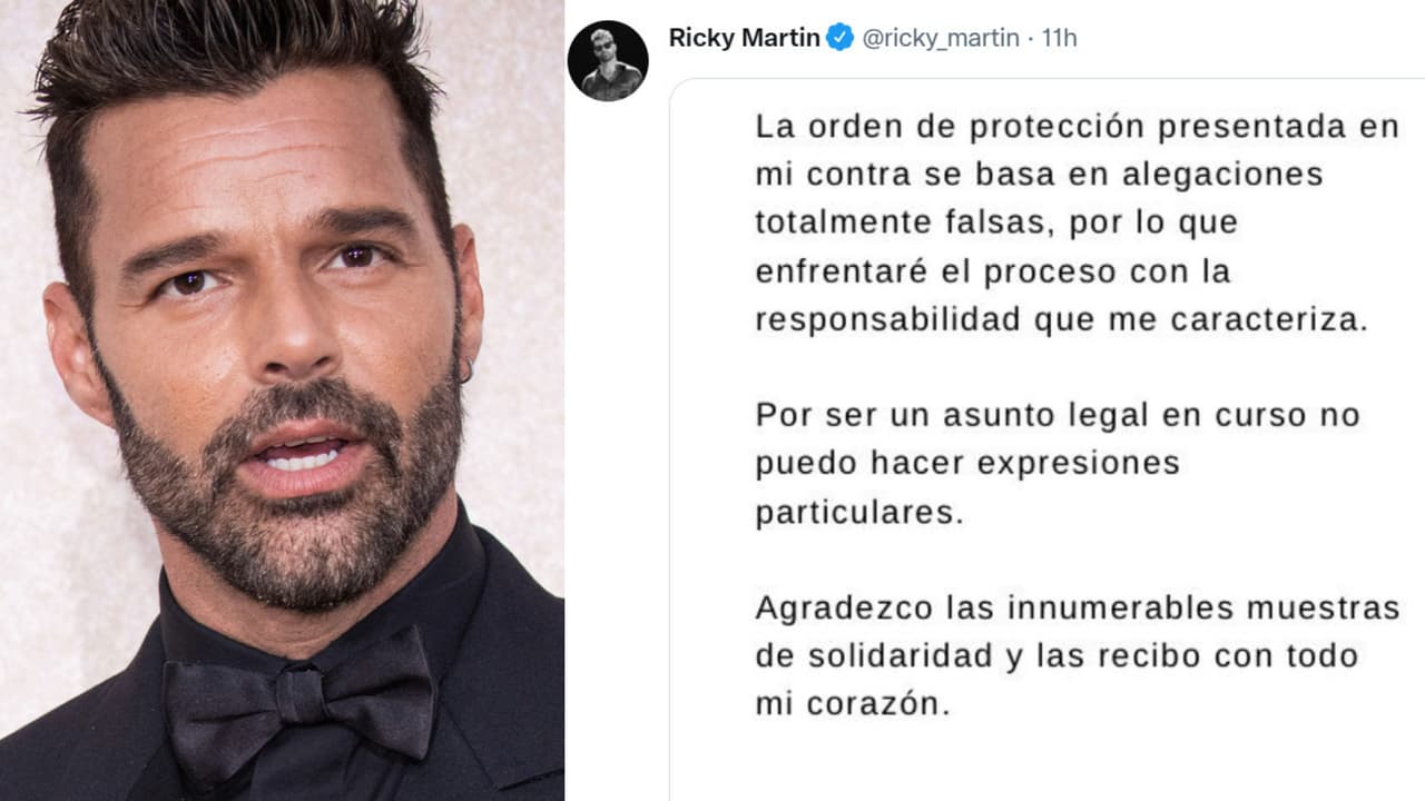 Esta fue la respuesta que firmó Ricky Martin ante el nuevo escándalo legal que enfrenta.