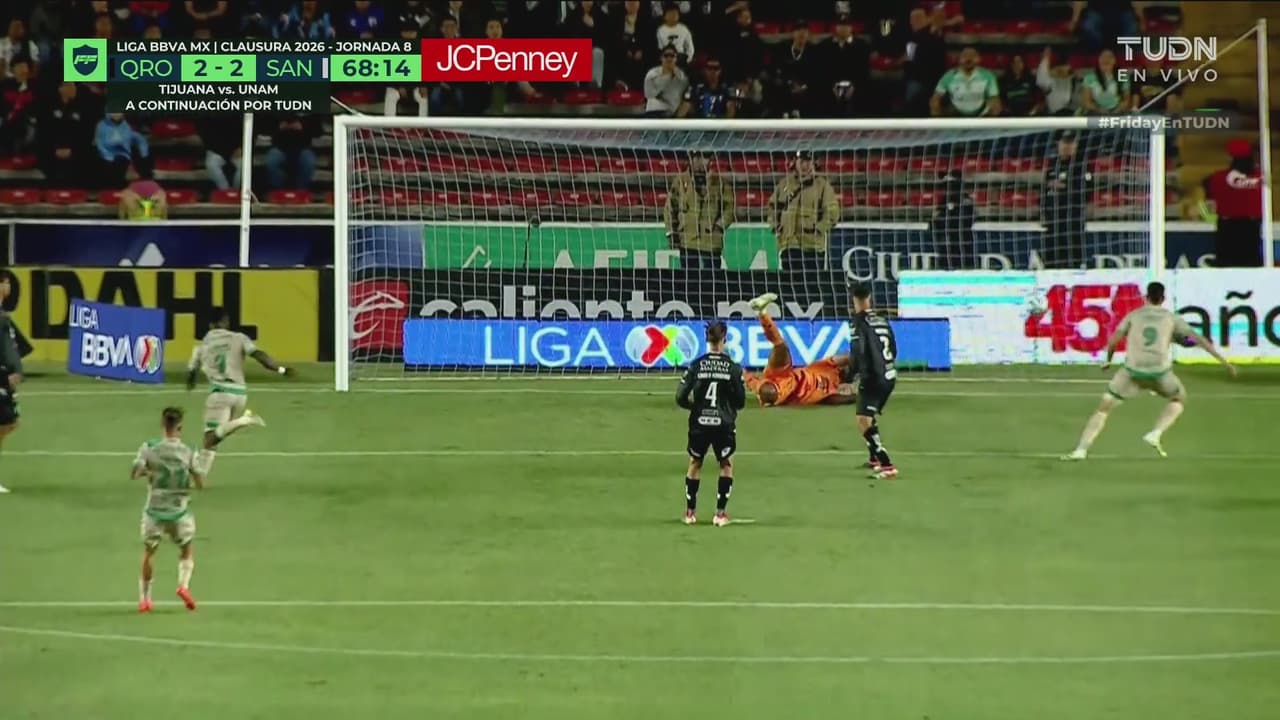 ¡Ni Gallos, ni Santos quieren el empate! Peligro en ambos arcos