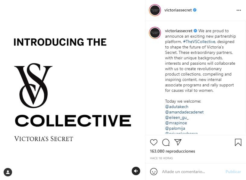De acuerdo con la compañía, las siete elegidas asesorarán a la marca, aparecerán en anuncios y promocionarán Victoria’s Secret en Instagram.