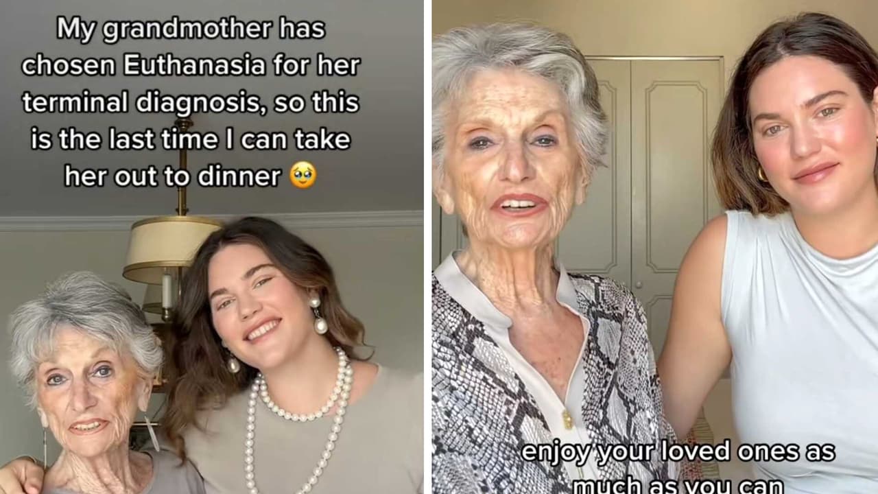 Joven cena con su abuelita por última vez antes de su eutanasia: historia conmueve a TikTok