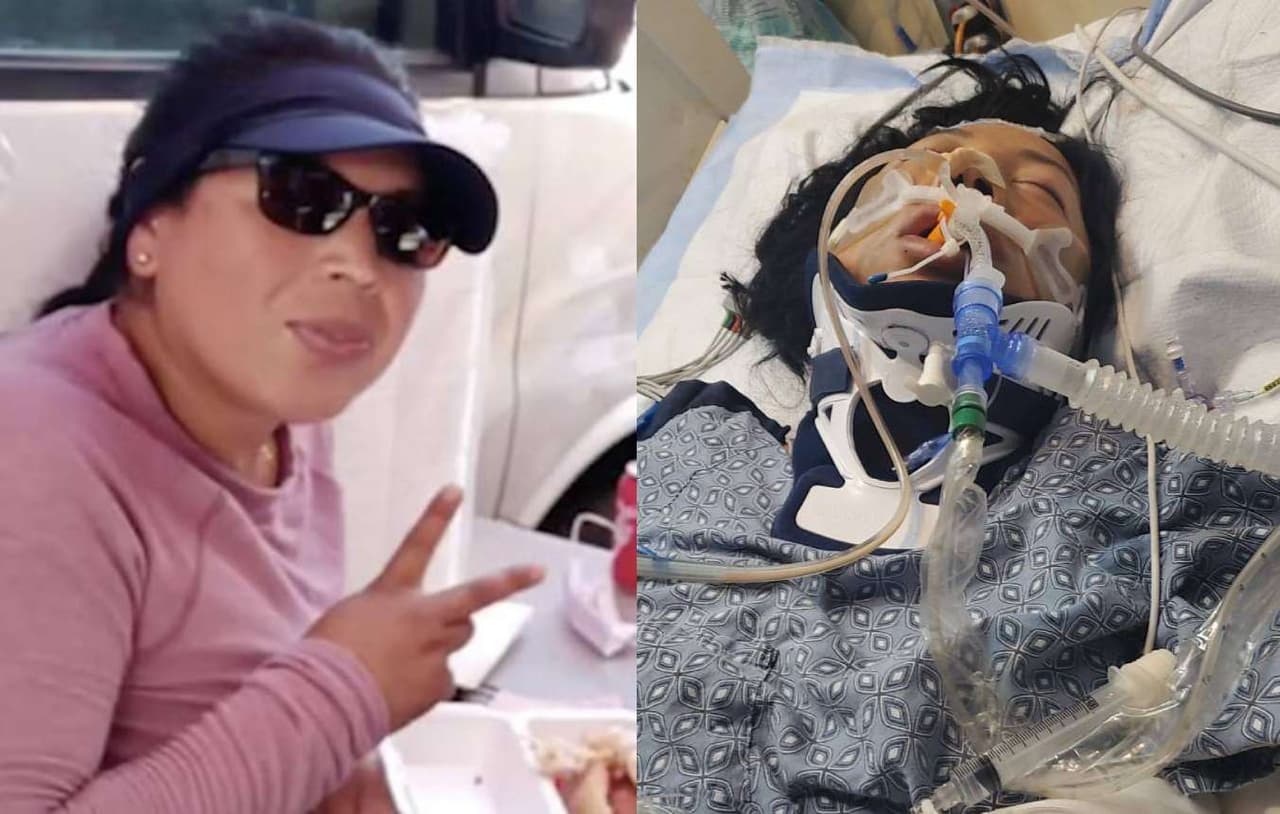 Sale del hospital vendedora de frutas tras una semana en coma luego de ser atropellada por una camioneta