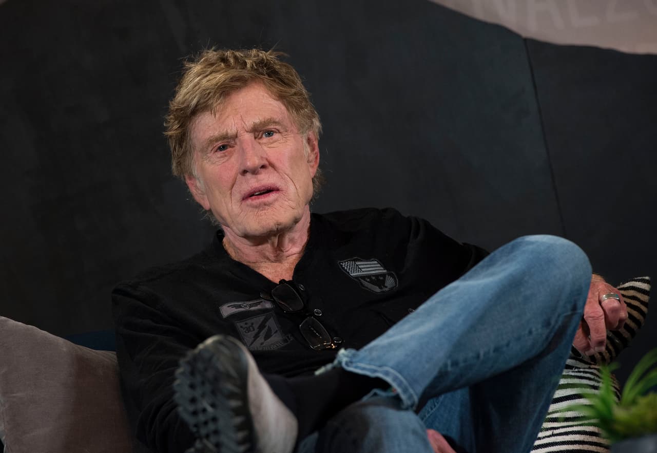 El fundador y presidente del festival de Sundance, Robert Redford, hablando de la edición 2017 ante la prensa.