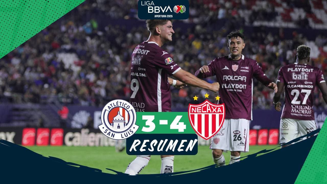 Necaxa vence al Atlético San Luis en partido de locura 