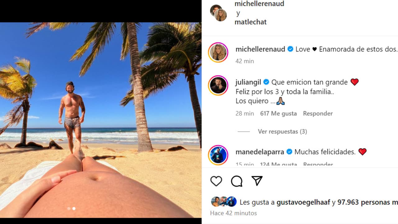Michelle Renaud no dio mayores detalles sobre su embarazo ni tampoco cuántas semanas tendría en ese estado.