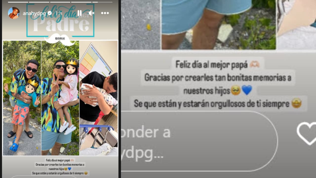 Daisy Anahy también dedicó un emotivo mensaje para Eduin Caz con motivo del Día del Padre.