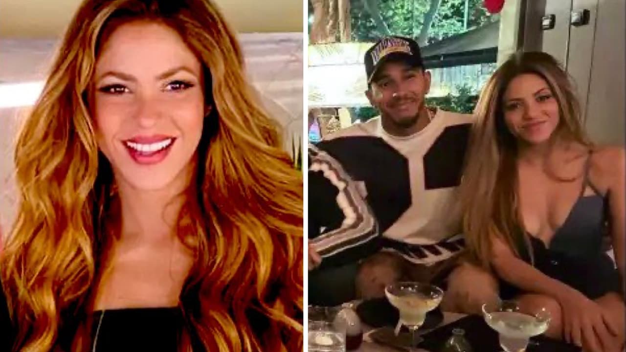 ¿Shakira y Lewis Hamilton ya son novios? Él la tomó de la cintura y la imagen hizo explotar las redes