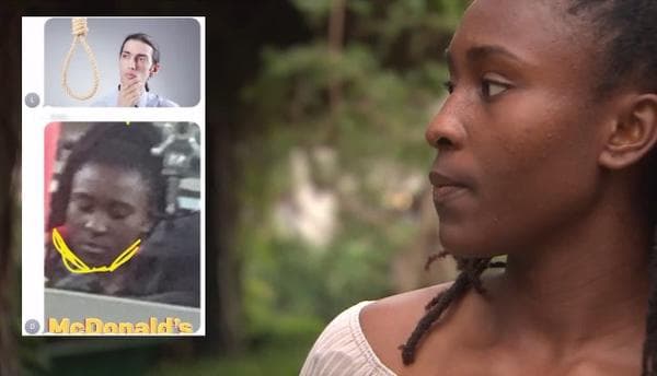 Una foto de la estudiante Aina Shola Adewunmi con una soga en su cuello circuló en la escuela secundaria de Pacific Palisades en Los Ángeles, California. Un grupo de estudiantes utilizó la foto de ella, la modificó añadiéndole un lazo al cuello y la compartieron por mensaje de texto en un chat de todo el colegio haciéndola viral.