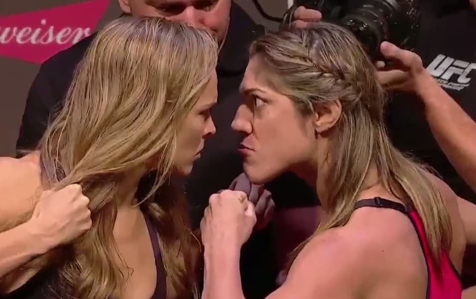 Ronda Rousey y Bethe Correia en peso para UFC 190