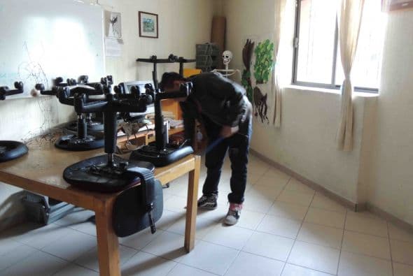 Su amigo, de origen guatemalteco, se quedó en el camino cuando llegaron a México. Un pie que se hirió le impidó seguir. Foto: LSantacruz.