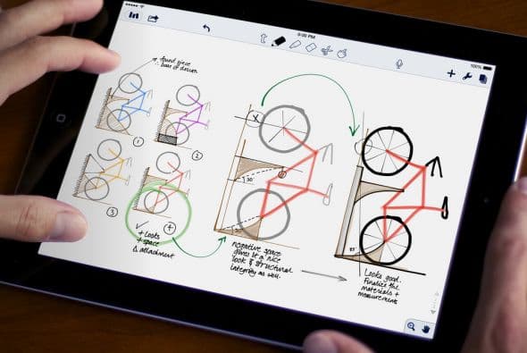 Notability - Toma notas "escritas a mano" en los documentos para permitir la adición de bocetos a PDF o, gráficos. También tiene una función de grabación de audio, capacidad de foto y se coordina con plataformas de intercambio como Google Drive y Dropbox.