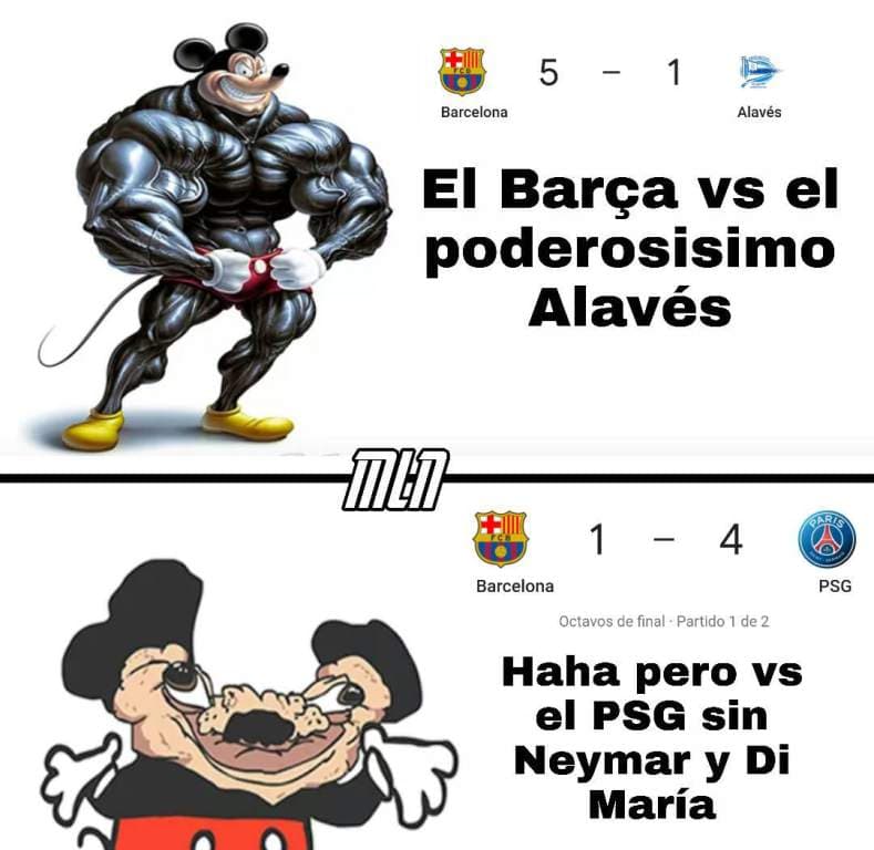 Los memes no perdonan al Barcelona tras ser apaleados por el PSG | Las reacciones en redes le echan ‘limón a la herida’ y tunden a los culés luego de su actuación en Octavos de la Champions.