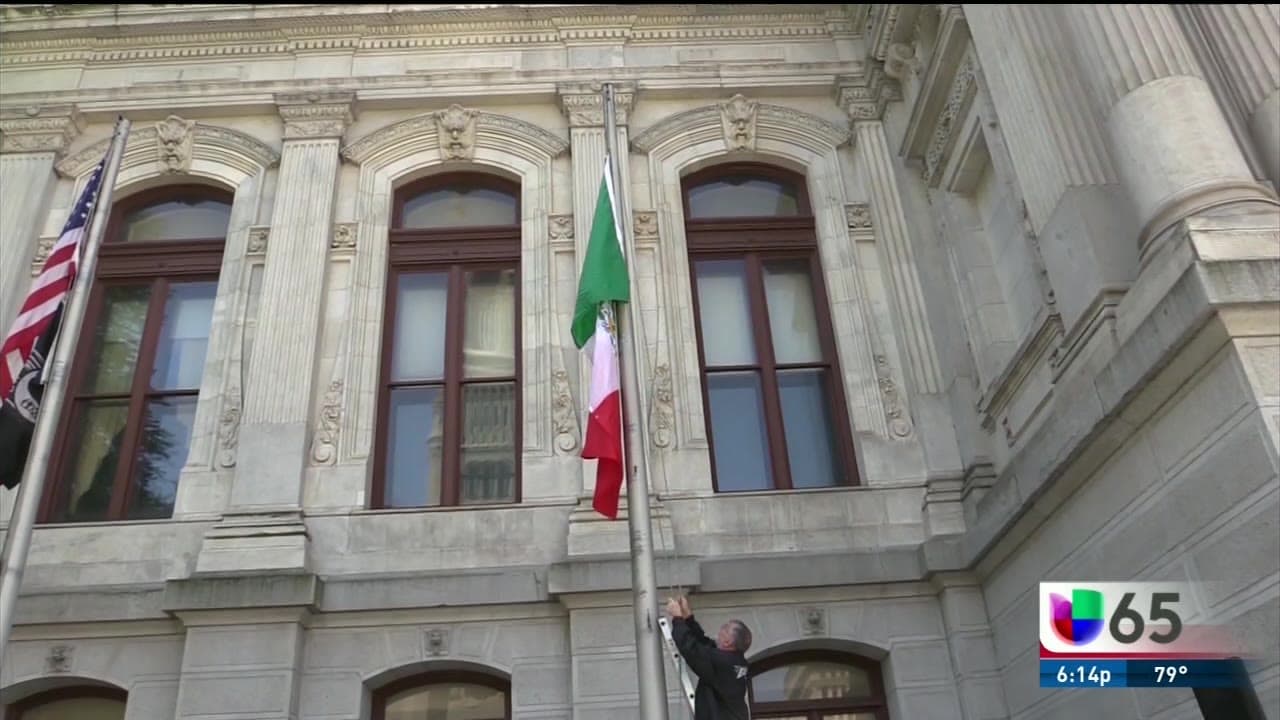 Celebración mexicana en la alcaldía de Filadelfia