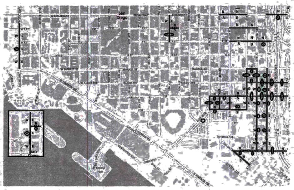 Una página a partir de una serie de documentos obtenidos por medio de una solicitud de registros públicos presentada por un activista, y concedida a CityLab, muestra dónde se habían realizado las limpiezas hasta el 20 de junio