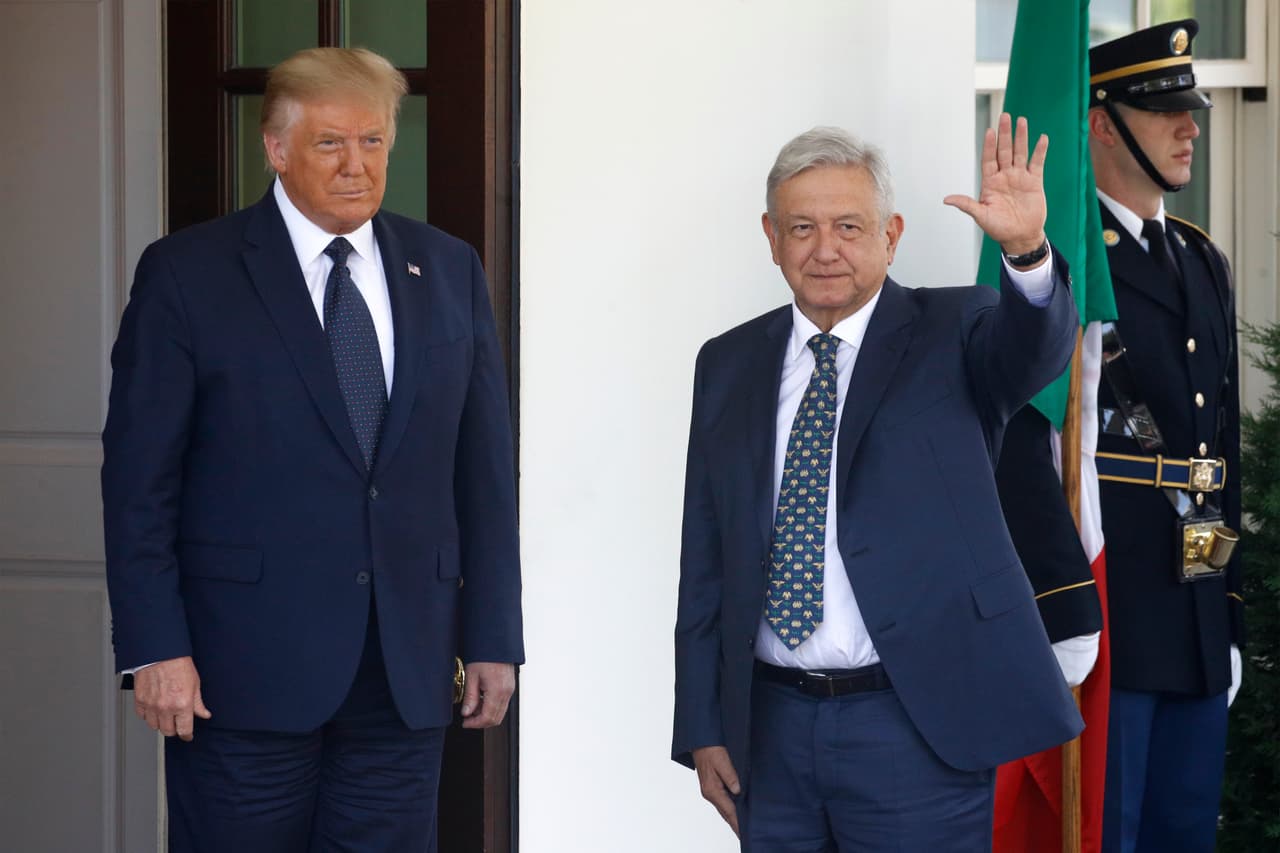 AMLO y Trump después de la visita