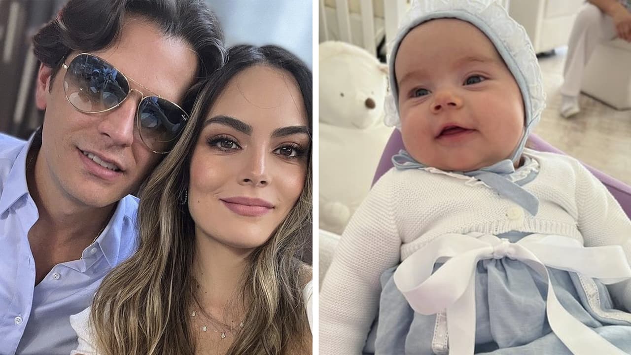 En su quinto aniversario de bodas, Ximena Navarrete bautizó a su hija de casi 4 meses