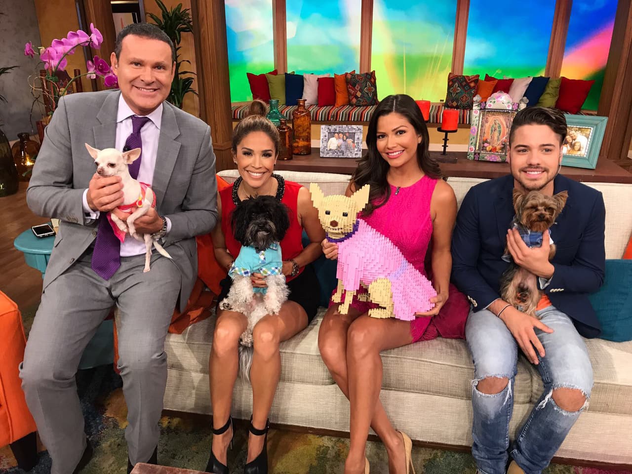 La foto con nuestros peludos amiguitos para despedir esta gran mañana.