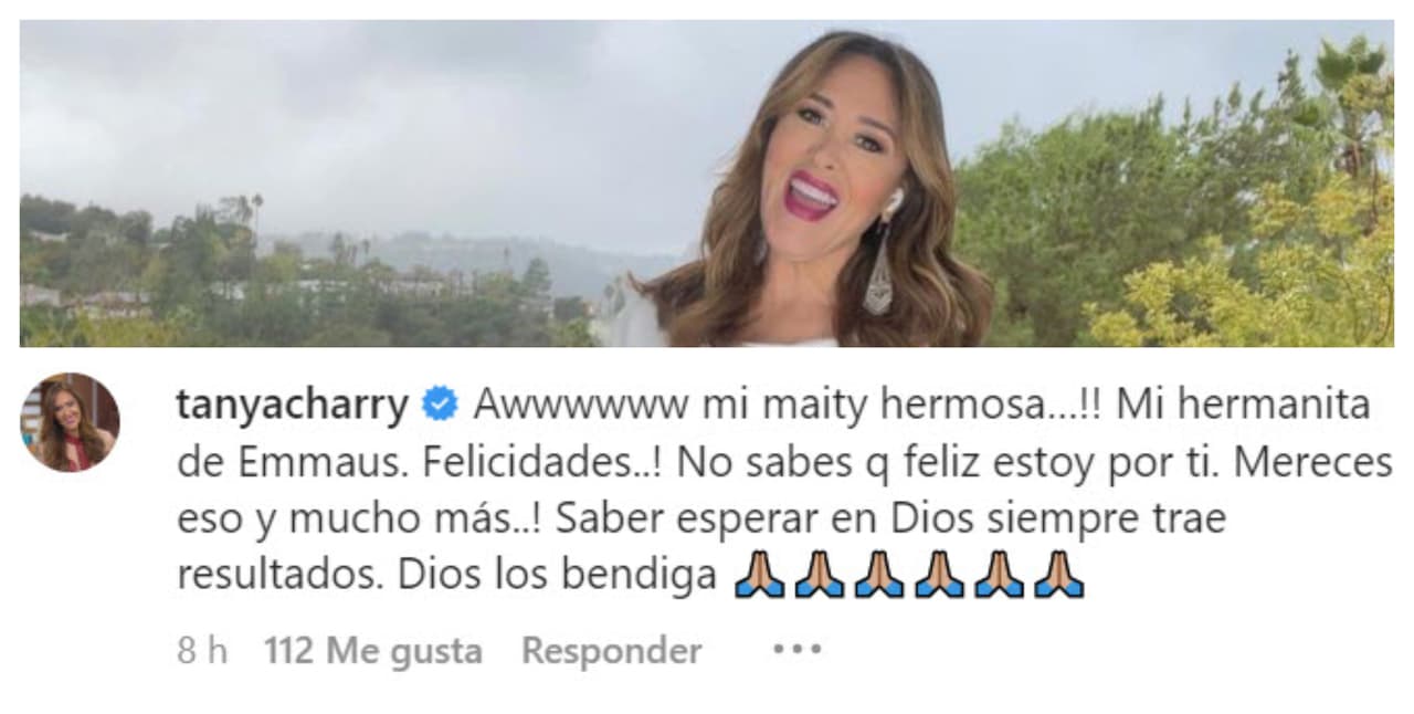 "No sabes que feliz estoy por ti", le dijo Tanya Charry a su colega. La reportera de
<b>El Gordo y La Flaca</b> está a punto de dar a luz a su primer bebé.