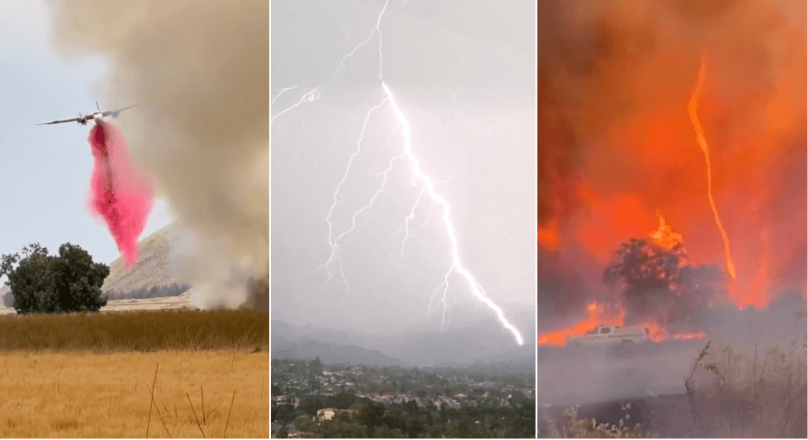Calor excesivo y tormentas eléctricas aumentan riesgo de nuevos incendios en el sur de California