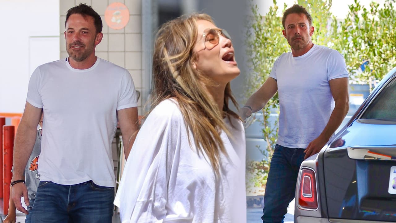 JLo vuelve a Los Ángeles mientras Ben Affleck toma prestado su Rolls Royce y pasea con alguien especial
