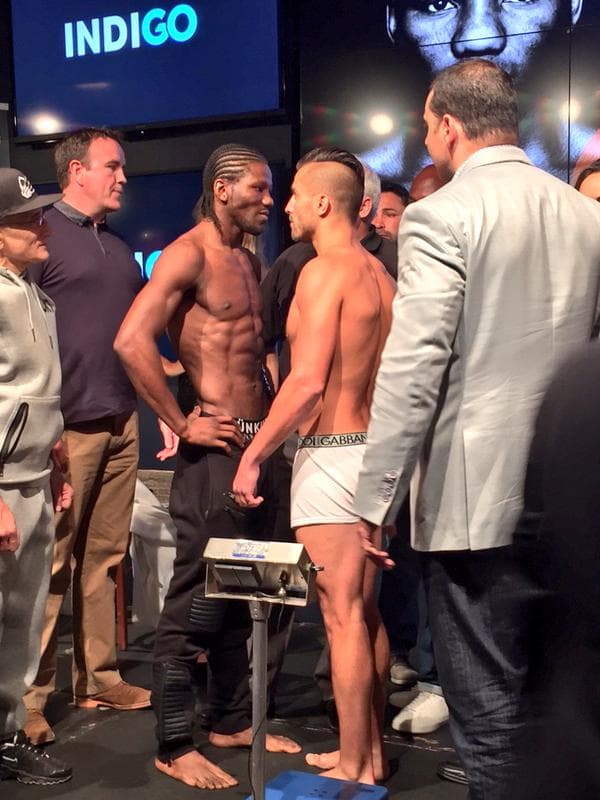 Hassan N'Dam y Lemieux listos tras el pesaje